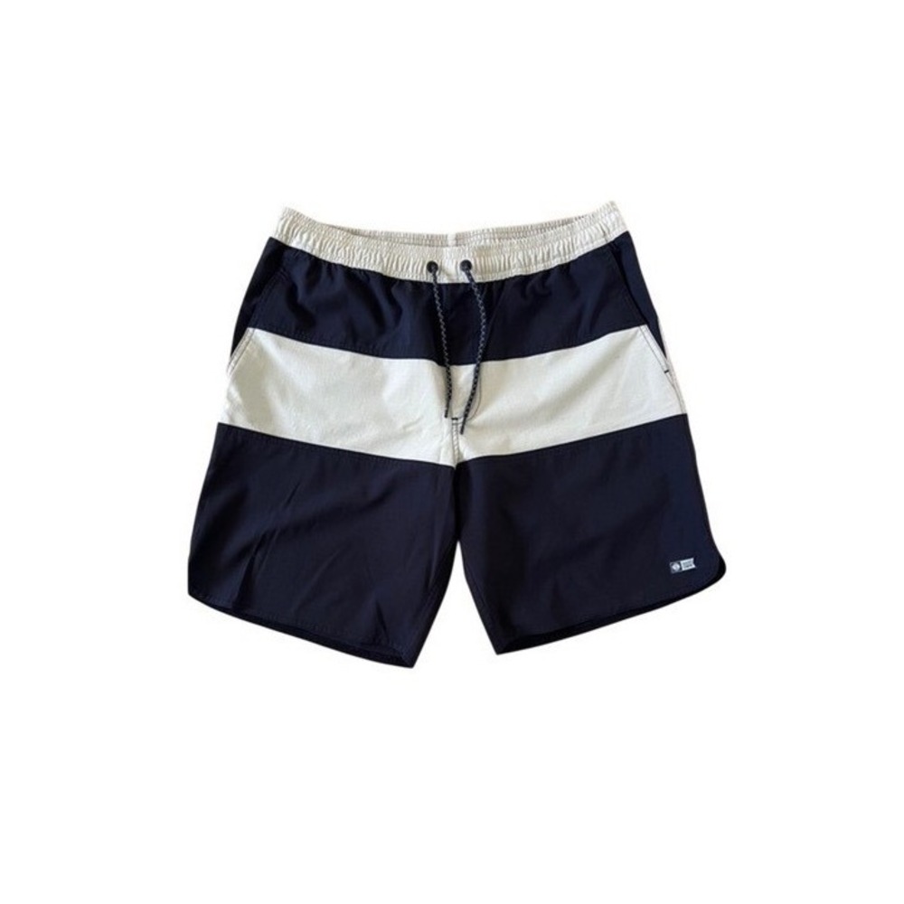 Salty Crew Mens Hybrid Board Shorts Black Tan Colorblock Ripstop Size Large